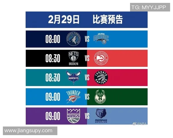 NBA今日赛程时间表